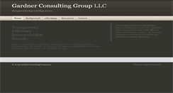 Desktop Screenshot of gardnerconsultinggroup.com