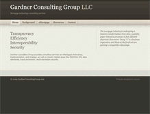 Tablet Screenshot of gardnerconsultinggroup.com